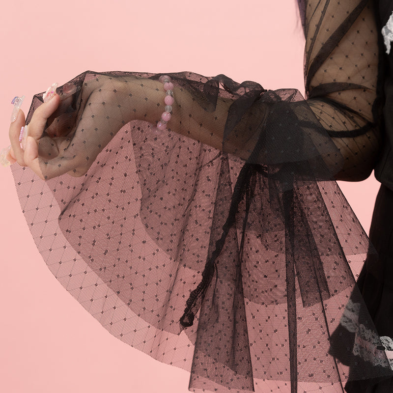 Kiss Kill Lace Long-Sleeve T