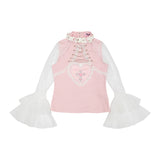 Kiss Kill Lace Long-Sleeve T