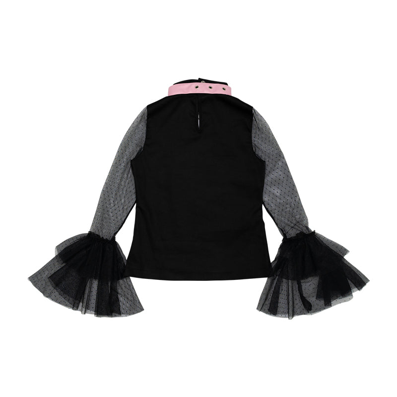 Kiss Kill Lace Long-Sleeve T