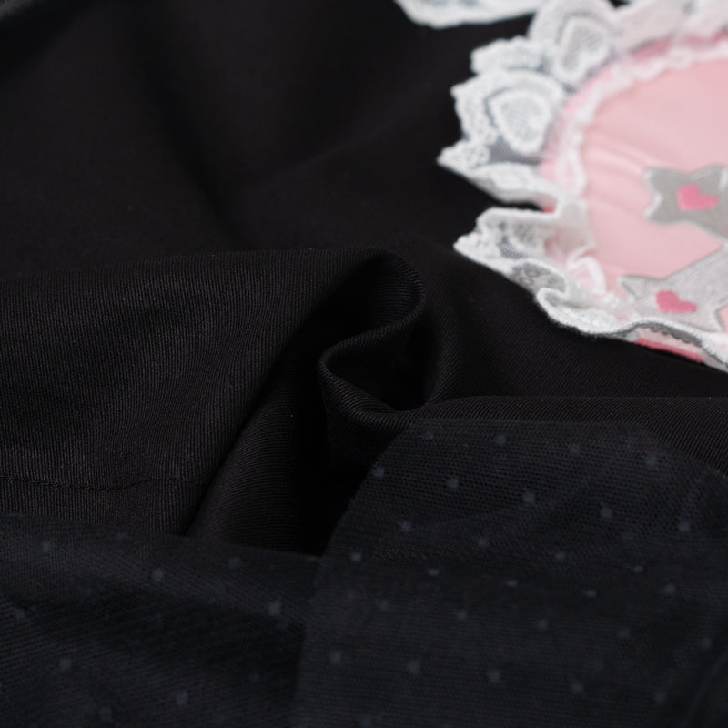 Kiss Kill Lace Long-Sleeve T