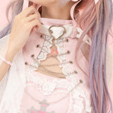 Kiss Kill Lace Long-Sleeve T