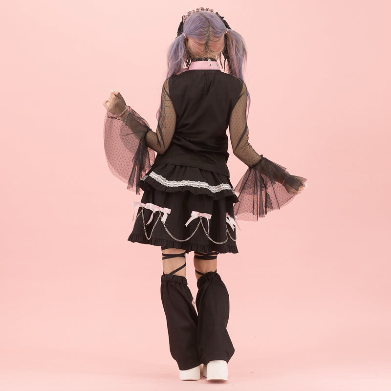 Kiss Kill Lace Long-Sleeve T