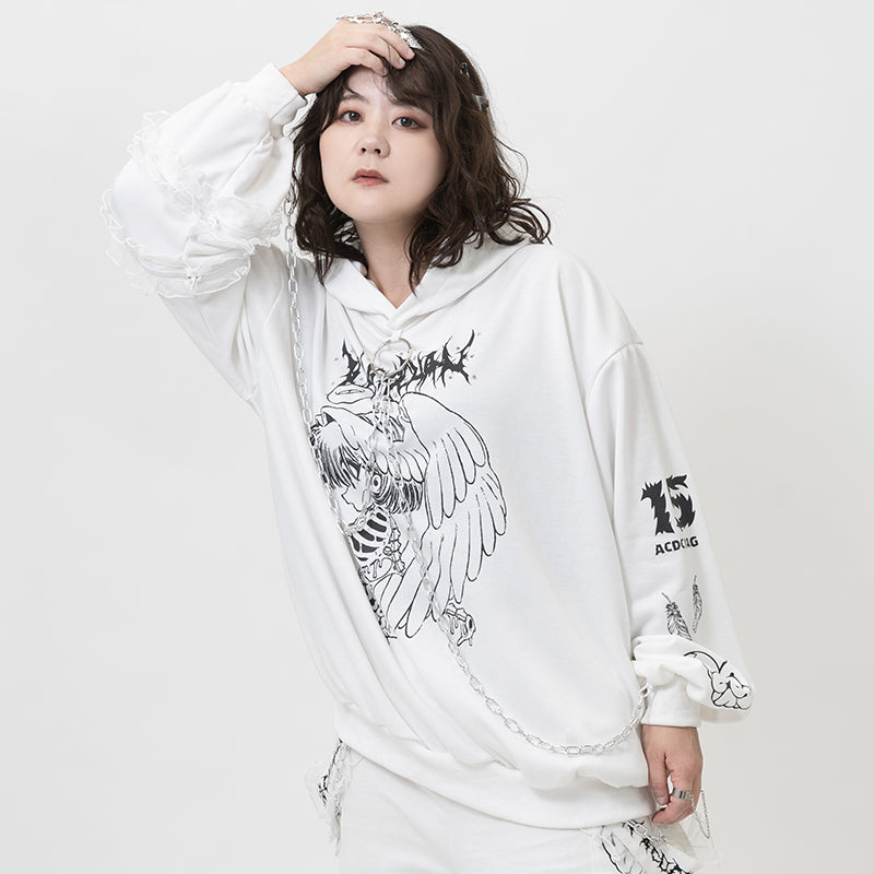 Ribcage Angel Hoodie