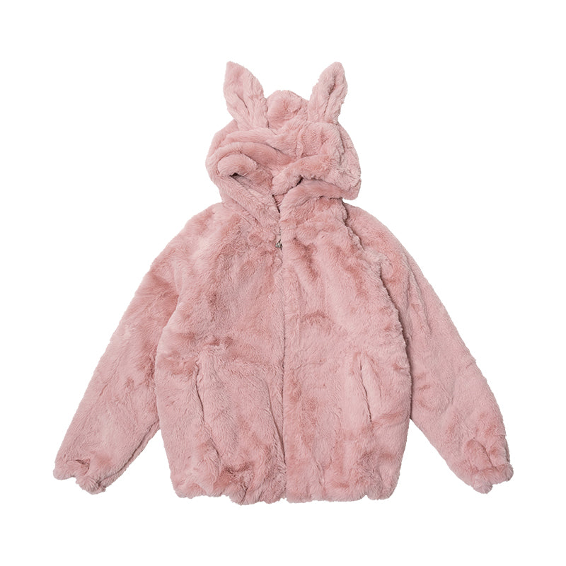 Fluffy shop pink hoodie