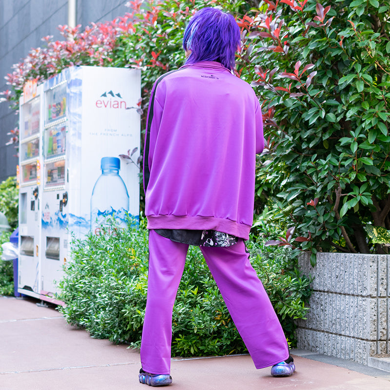 I read an image to a gallery viewer, Blood Pack/Pill Bottle Jersey Jacket Purple (Men Ver.)