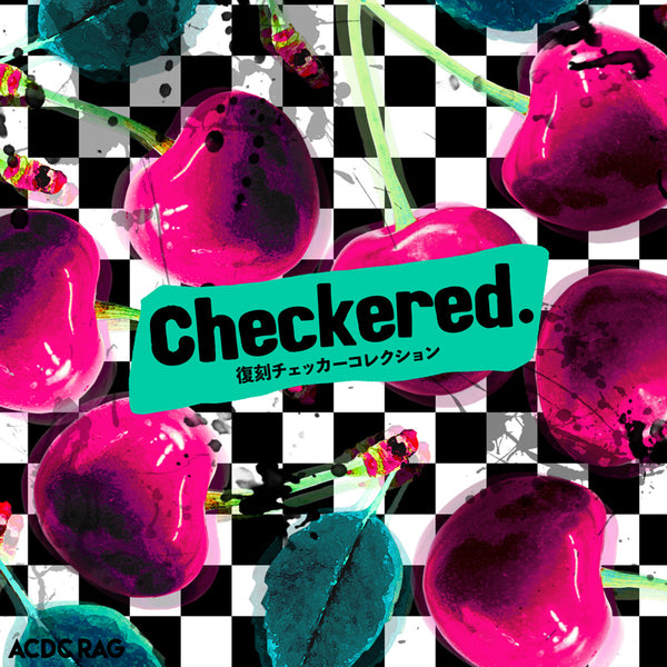Checkered Cherry ZIP Big Hoodie