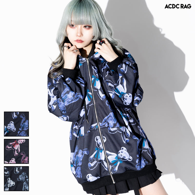 Boro Bear ZIP Hoodie β ACDC RAG