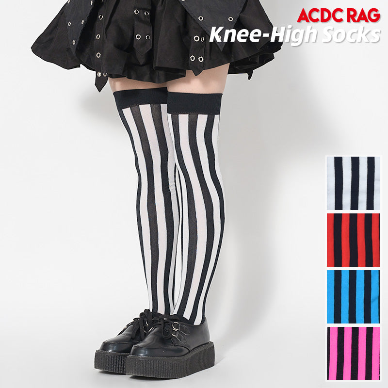 Striped Knee-High Socks