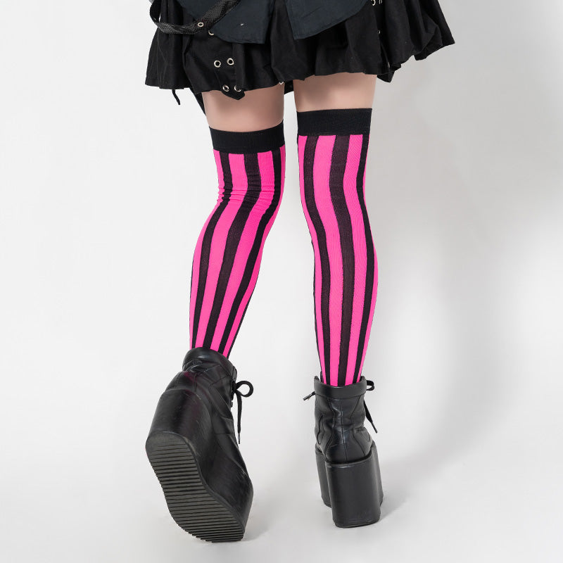 Striped Knee-High Socks