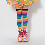Rainbow Knee-High Socks
