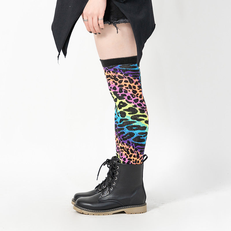 Leopard Knee-High Socks 