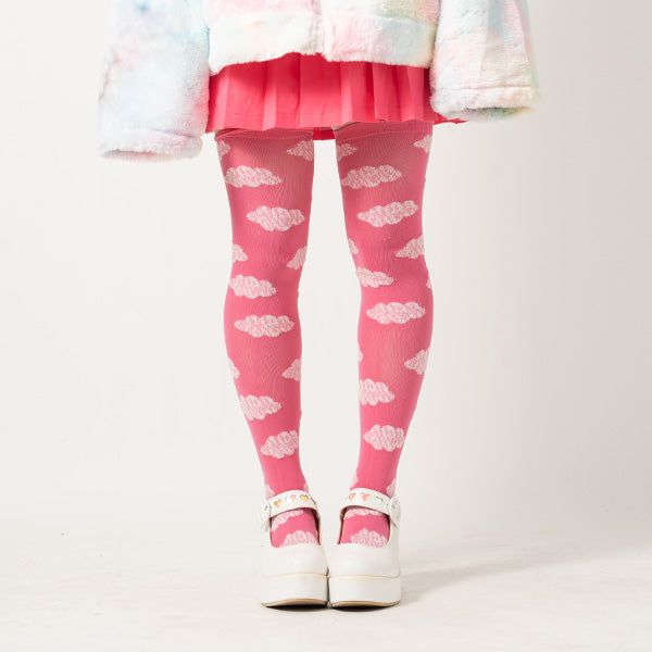 I read an image to a gallery viewer, Cloud Knee-High Socks