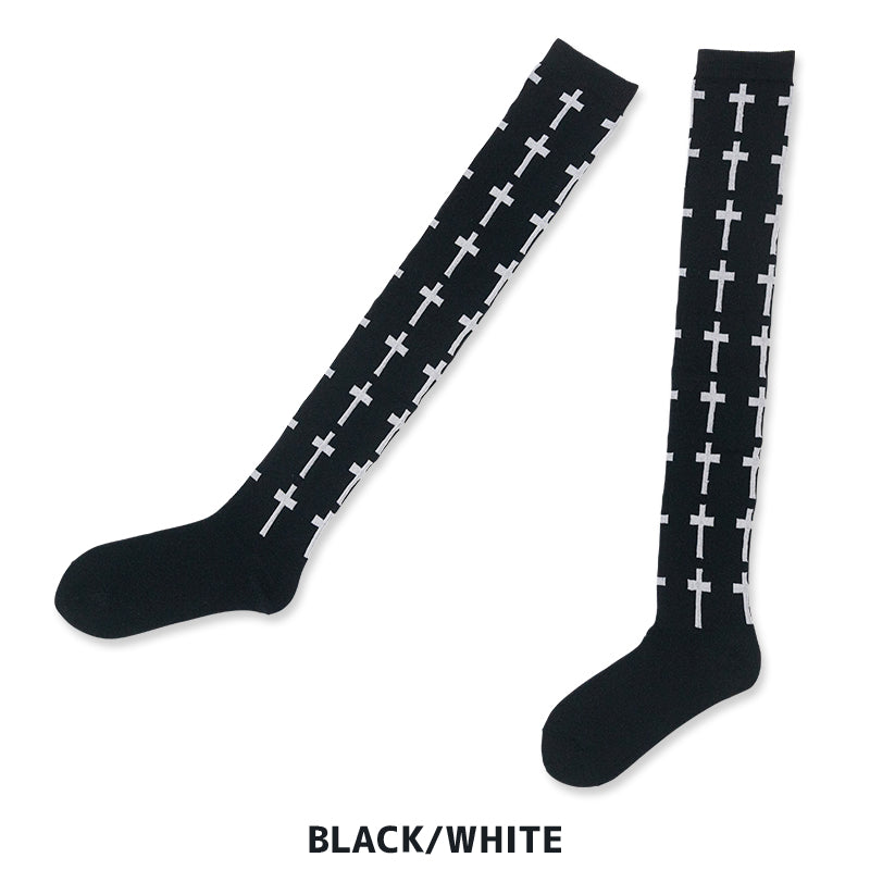 LV Stripe Tube Socks - White/Pink