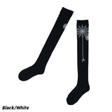 Spider Web Knee-High Socks