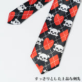 Heart Skull Necktie 