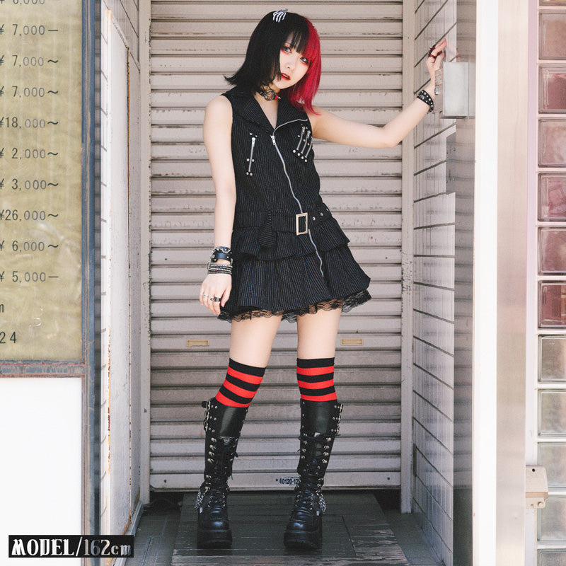 PUNKS ZIP Dress ACDC RAG PUNKS ZIP Dress ACDC RAG