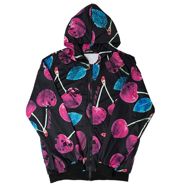 I read an image to a gallery viewer, Poison-Cherry ZIP BIG Hoodie