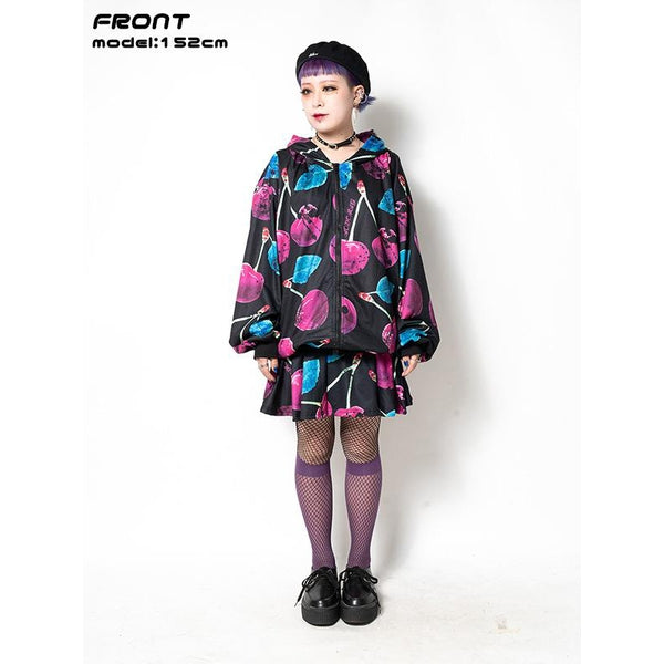 I read an image to a gallery viewer, Poison-Cherry ZIP BIG Hoodie