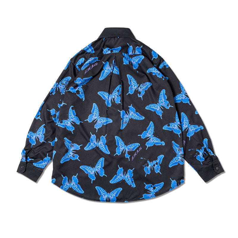 I read an image to a gallery viewer, Butterfly Shirt
