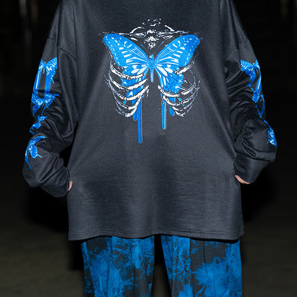 Melted Butterfly Long-Sleeve T-Shirt