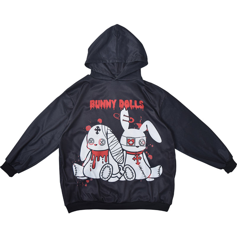 I read an image to a gallery viewer, Bunny Dolls Big Hoodie (Plus Size Ver.)