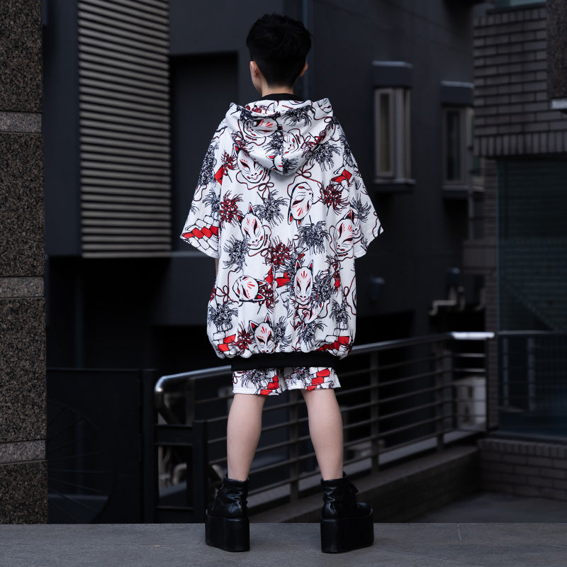 I read an image to a gallery viewer, P Higanbana ZIP Hoodie