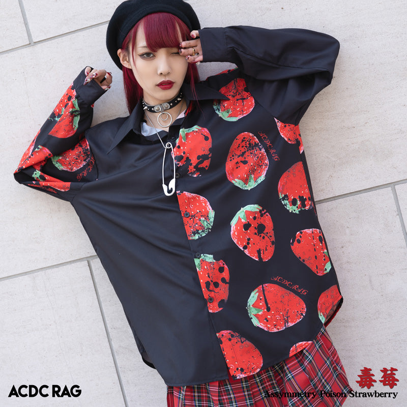 Asymmetry Strawberry Shirt – ACDC RAG