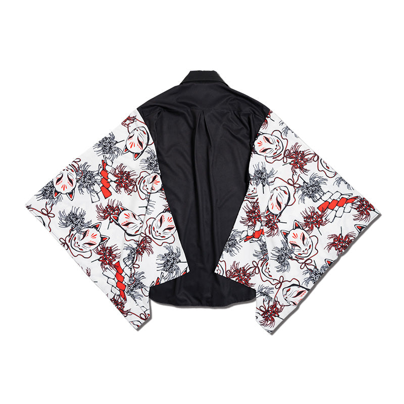 I read an image to a gallery viewer, Higanbana Kimono Shirt