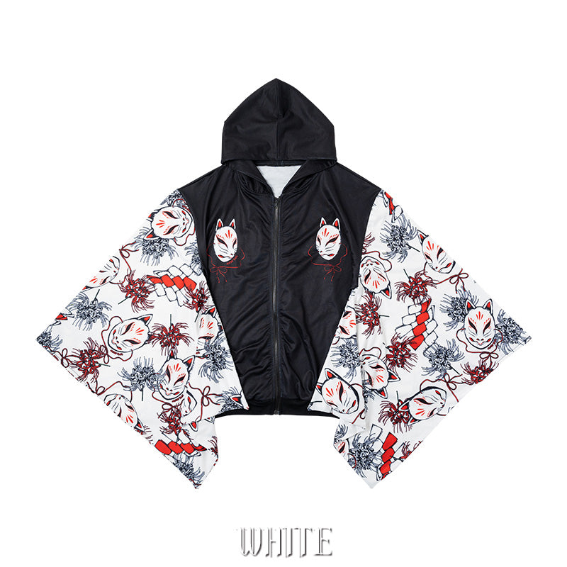 I read an image to a gallery viewer, Higanbana Kimono ZIP Hoodie (Plus Size Ver.)