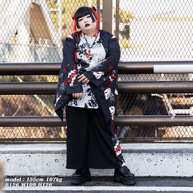 I read an image to a gallery viewer, Higanbana Kimono Jacket (Plus Size Ver.)