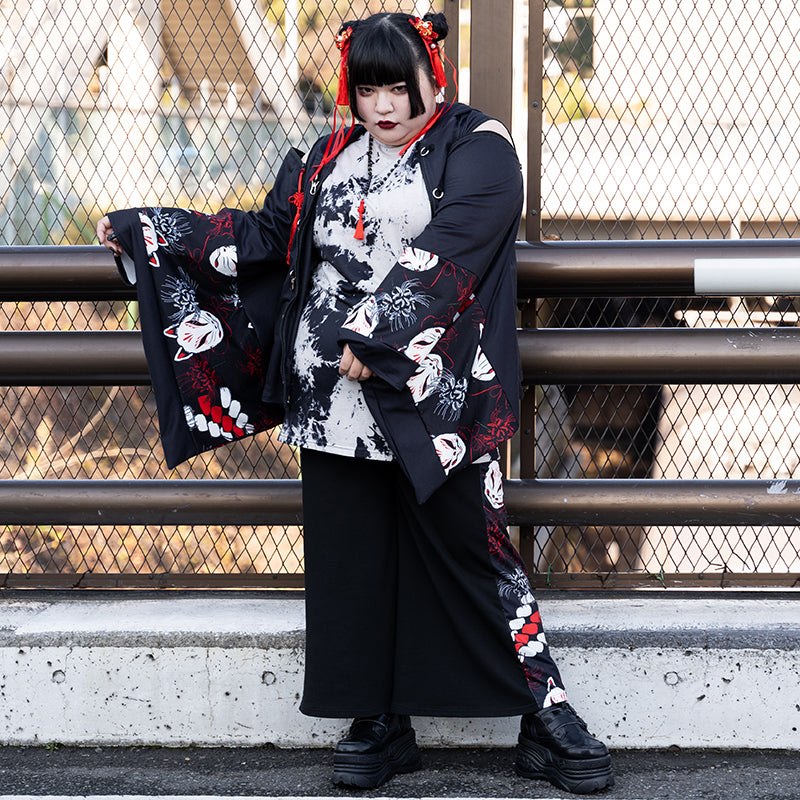 I read an image to a gallery viewer, Higanbana Kimono Jacket (Plus Size Ver.)