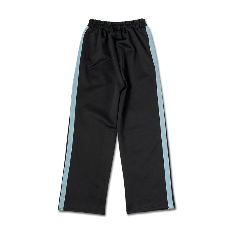 I read an image to a gallery viewer, Safe Jersey Pants Black/ Pastel Blue
