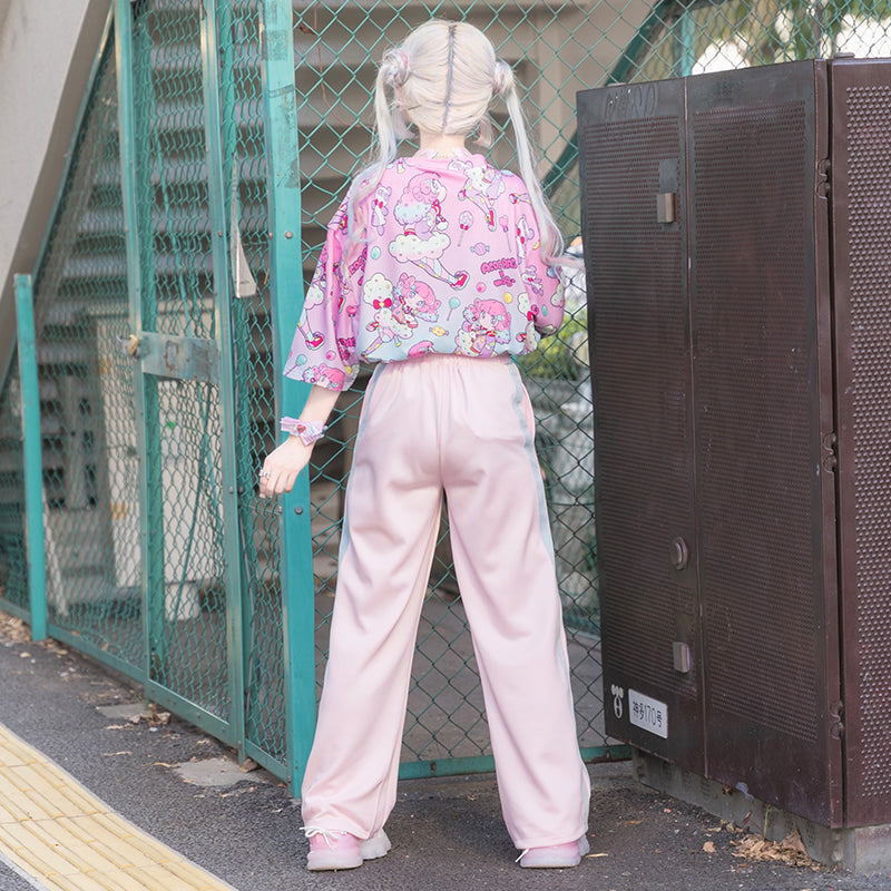 Safe Jersey Pants Pastel Pink/ Pastel Blue – ACDC RAG