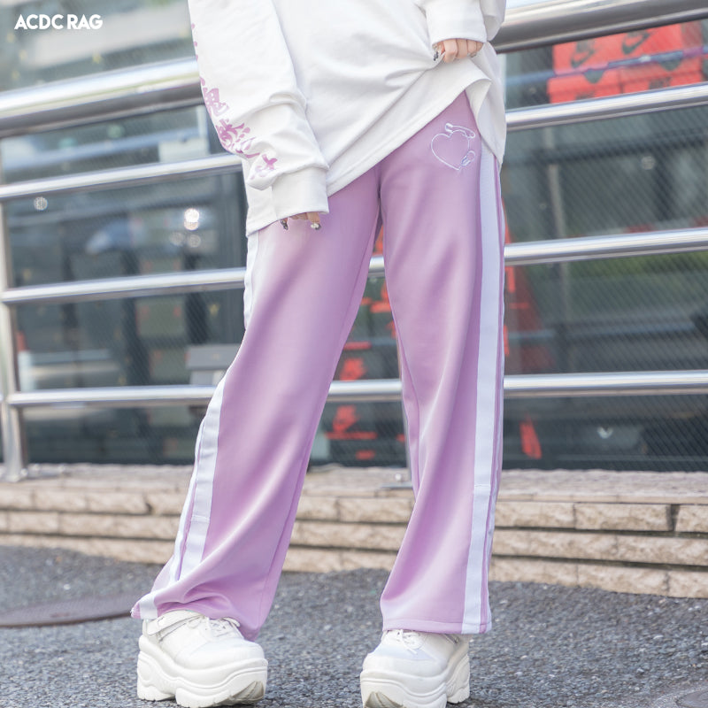 I read an image to a gallery viewer, Safe Jersey Pants Pastel Purple