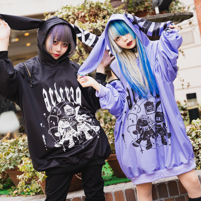 Moon Bunny Dolls Hoodie – ACDC RAG