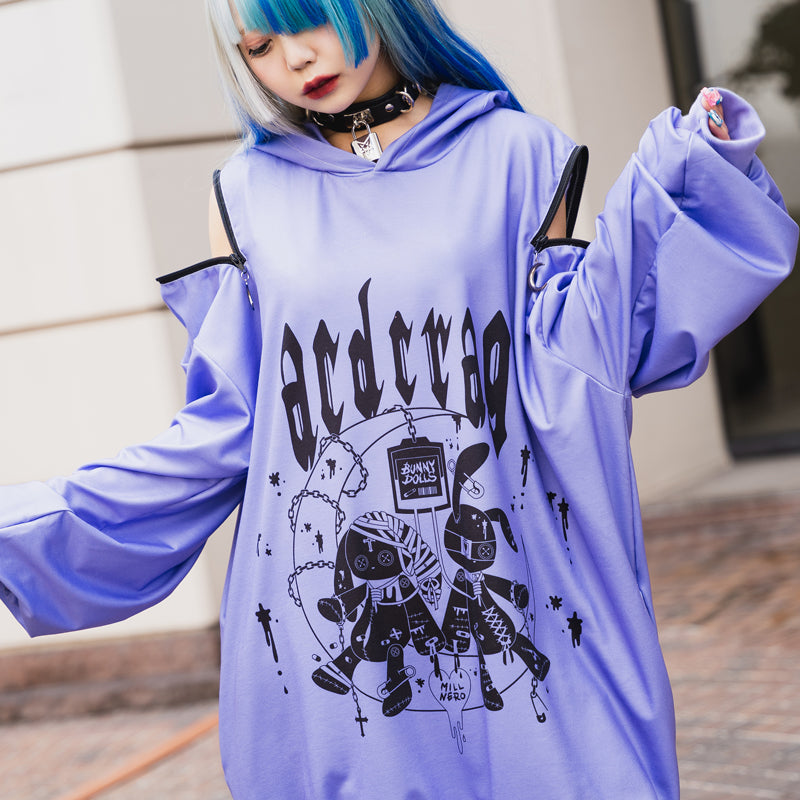 Moon Bunny Dolls Hoodie – ACDC RAG