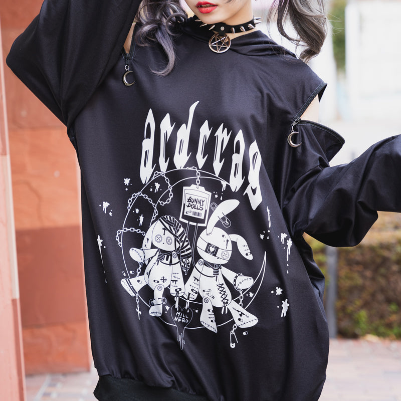 Moon Bunny Dolls Hoodie – ACDC RAG