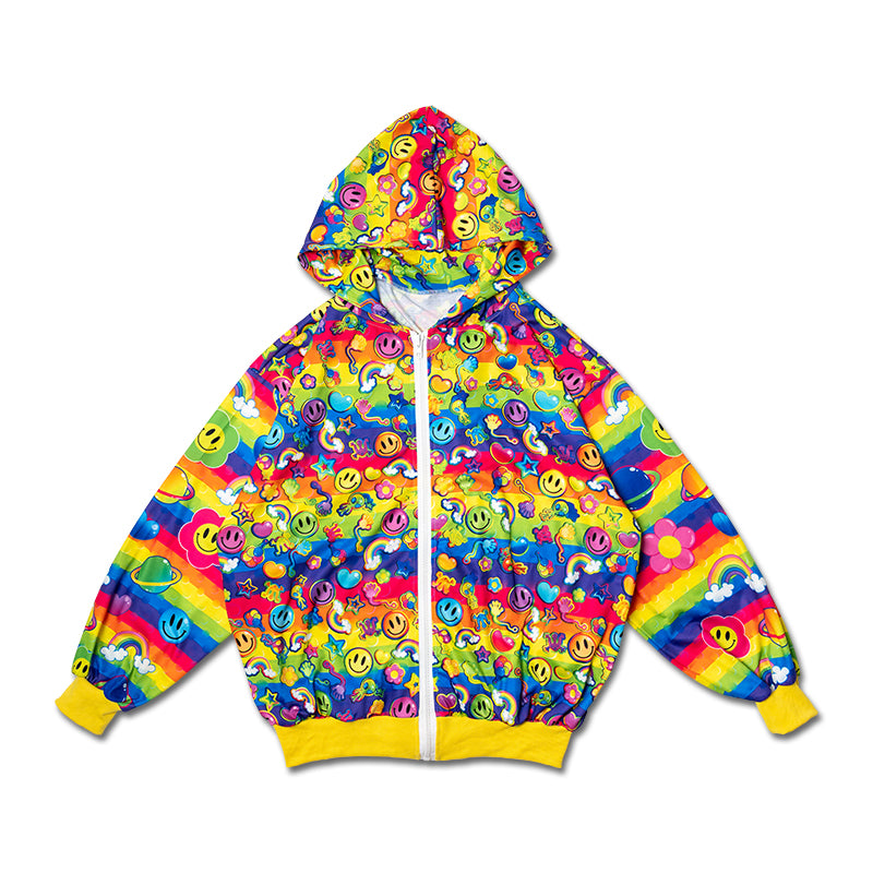 I read an image to a gallery viewer, RAINBOW PF ZIP Hoodie MIX