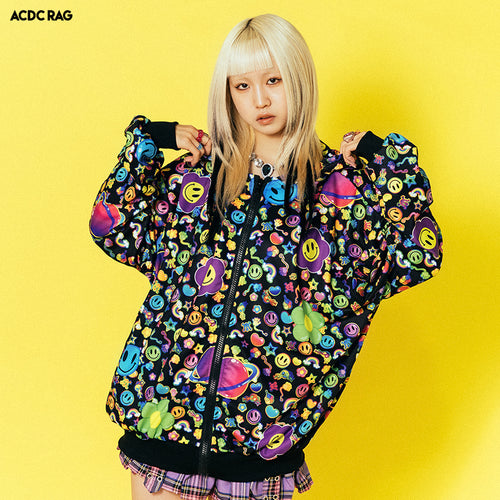 RAINBOW PF ZIPパーカー BK