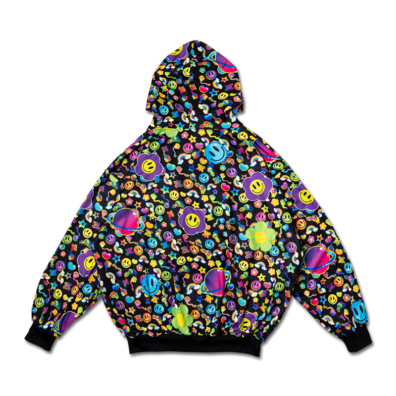 I read an image to a gallery viewer, RAINBOW PF ZIP Hoodie BK