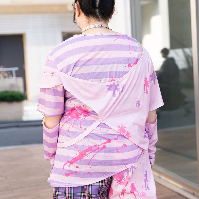 I read an image to a gallery viewer, Pastel Gloomy Border Long Sleeve T-Shirt