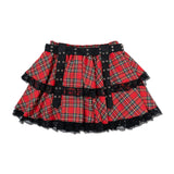 Dark Gloomy Plus Size Belt Skirt