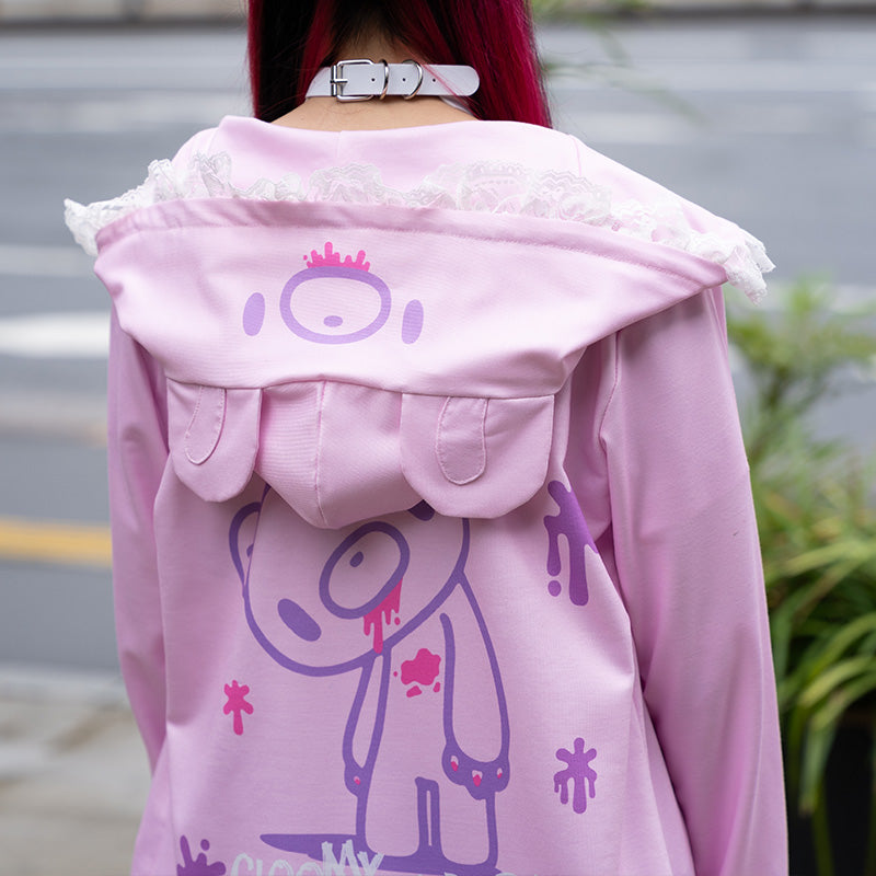 Pastel Gloomy Bear Ear Hoodie β ACDC RAG