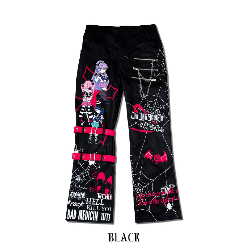 I read an image to a gallery viewer, EMO Punk Menhera Chan Long Pants