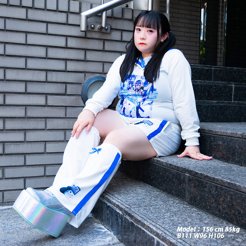 I read an image to a gallery viewer, Cyber Cat Sailor Hoodie (Plus Size Ver.)