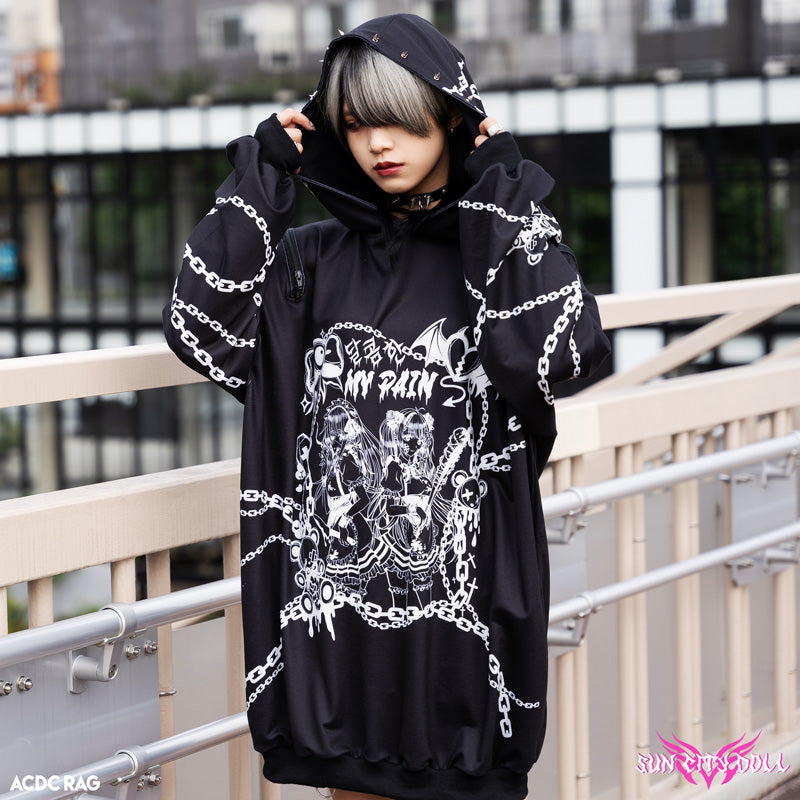 ACDC RAG Yami Kawaii Punk Menhera-chan Sailor Tee - Black