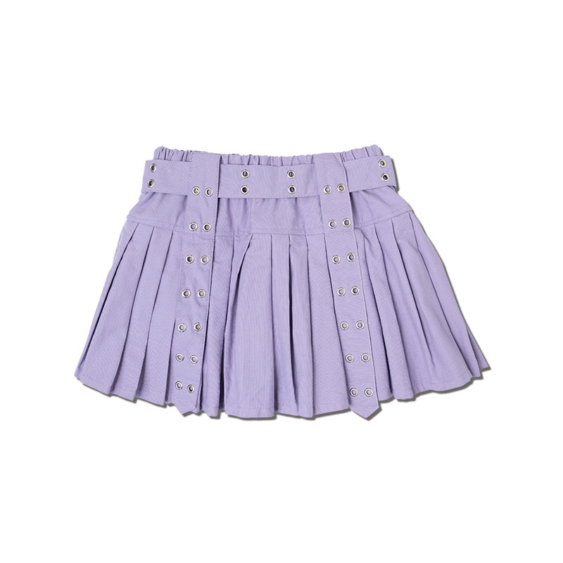 I read an image to a gallery viewer, Pastel Pleated Pants-Skirt
