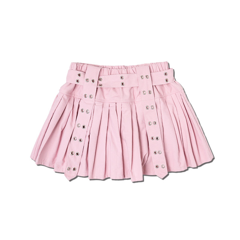 I read an image to a gallery viewer, Pastel Pleated Pants-Skirt