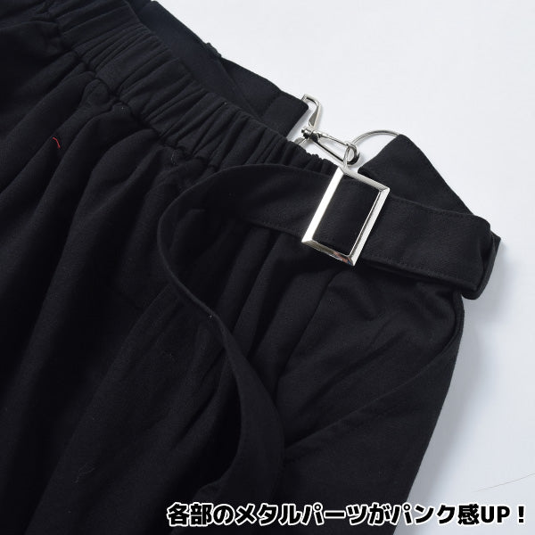 I read an image to a gallery viewer, Long Belt Wide Pants