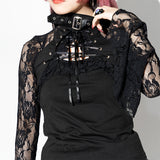 Lace Gothic Long-Sleeve Tee
